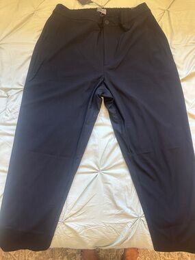 Men's Black Stretch Jogger Pants with Elastic Waist
